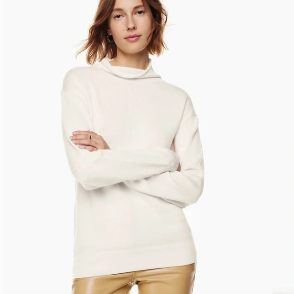 Wilfred Sweaters - NWT Aritzia Wilfred Montpellier Turtleneck Light Birch XS